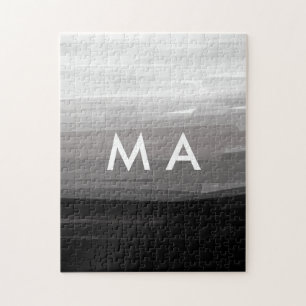 Einfache Monogramm fügen Sie den Namen Mann minima Puzzle