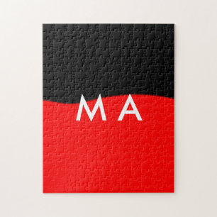 Einfache Monogramm fügen Sie den Namen Mann minima Puzzle