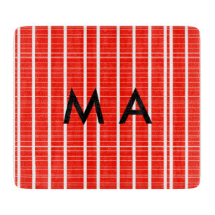 Einfache Monogramm fügen Sie den Namen Mann minima Schneidebrett