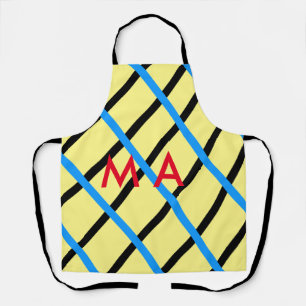 Einfache Monogramm fügen Sie den Namen Mann minima Schürze