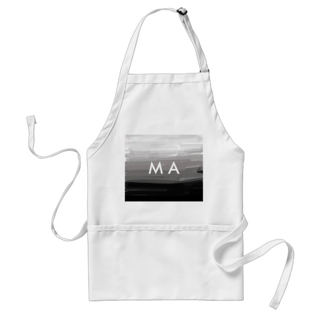 Einfache Monogramm fügen Sie den Namen Mann minima Schürze (Vorne)