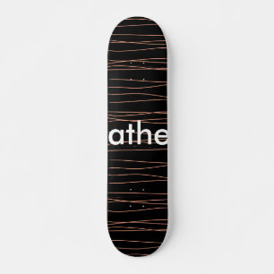 Einfache Monogramm fügen Sie den Namen Mann minima Skateboard