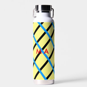 Einfache Monogramm fügen Sie den Namen Mann minima Trinkflasche