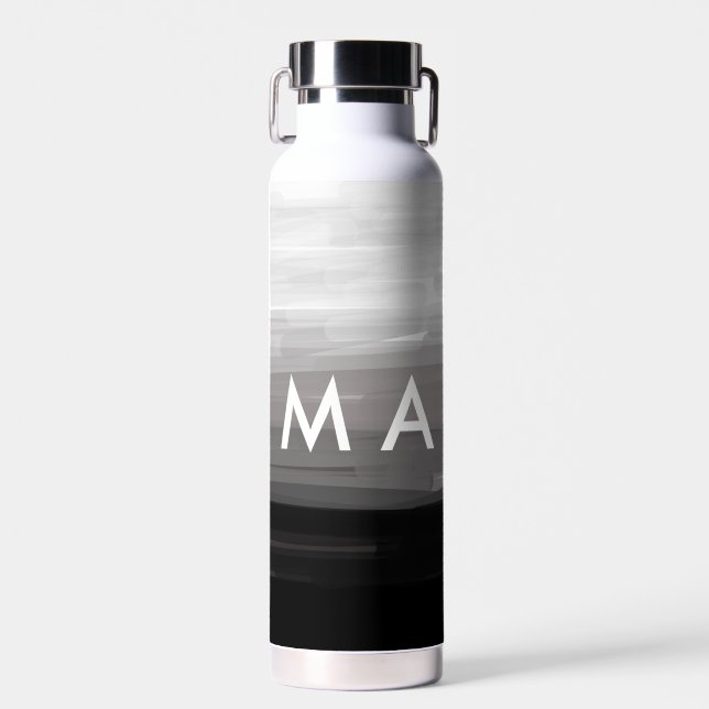 Einfache Monogramm fügen Sie den Namen Mann minima Trinkflasche (Vorne)