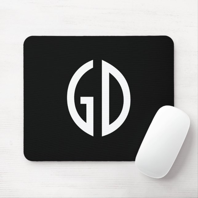 Einfache Monogramm-Ideen 1 Mousepad (Mit Mouse)