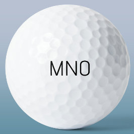Einfache Monogramm-Initial Golfball