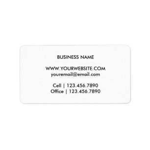 Einfache Monogramm-Rückgabeaufkleber Adressaufkleber