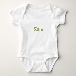 Einfache MoosGreen-Personalisierte Bezeichnung Baby Strampler