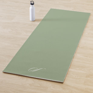 Einfache moosgrüne neutrale Minimalistische Übung Yogamatte