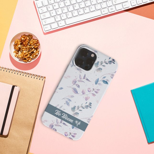 Einfache Muster Blätter iPhone Case (Simple pattern leaves iPhone Case)