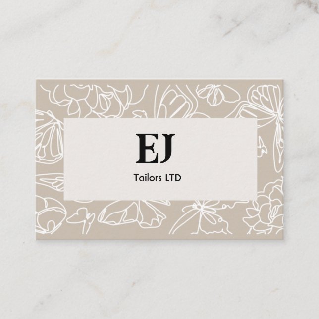 Einfache Muster der Visitenkarten Visitenkarte (Vorderseite)