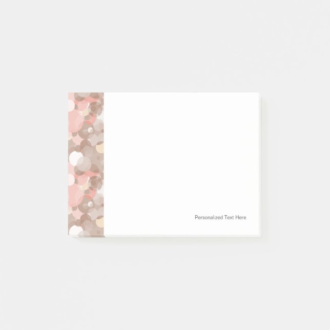 Einfache Muster - Kreise Post-it Klebezettel (Vorderseite)