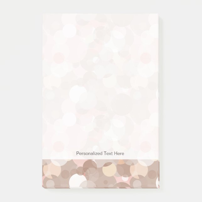 Einfache Muster - Kreise Post-it Klebezettel (Vorderseite)