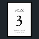 Einfache mutige Grenzdoppelseitige Hochzeit Tischnummer<br><div class="desc">Einfache mutige Grenzdoppelseitige Tischnummern,  die Tabellen-Karten Wedding sind. 
 
 Hier bringen Produkte zusammen: 
 UAWG-Karte 

 Sitzplatz-Diagramm</div>
