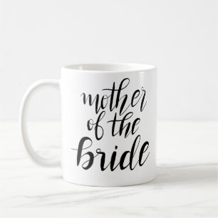 Einfache Mutter der Braut-Typografie-Hochzeit Tasse