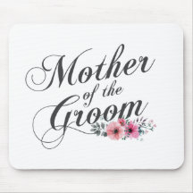Einfache Mutter der Groomhochzeit | Mousepad
