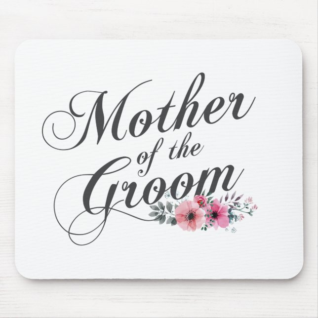 Einfache Mutter der Groomhochzeit | Mousepad (Vorne)