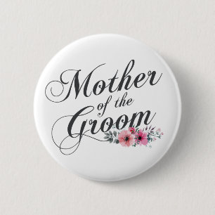 Einfache Mutter der Groomhochzeit   Schaltfläche B Button