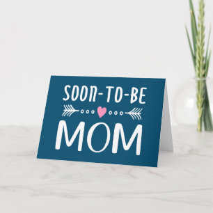 Einfache Mutter-Kind-Mama Grußkarte Karte