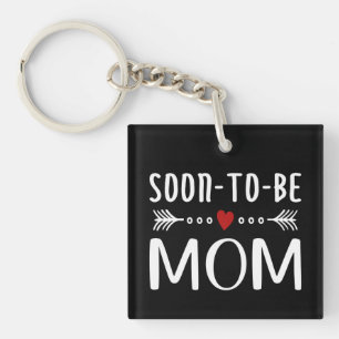 Einfache Mutter-Kind-Mama Schlüsselanhänger