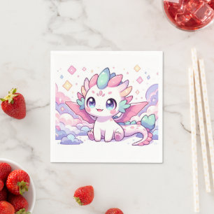 Einfache Mythische Dragon Baby-Dusche Serviette