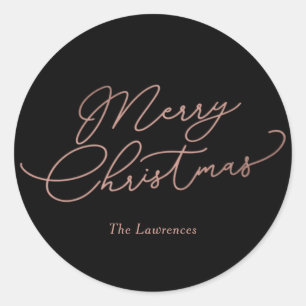 Einfache Nachricht EDITABLE FARBEN Feiertagsaufkle Runder Aufkleber