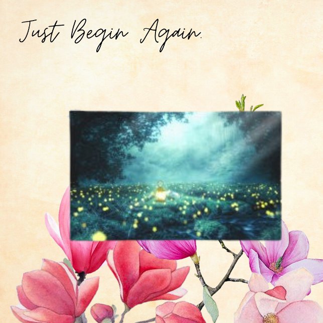 Einfache Nachtwaldglowwürmer LaternenCanvas Printw Leinwanddruck (Von Creator hochgeladen)