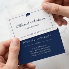 Einfache Namenskarte für den schwarzen und weißen