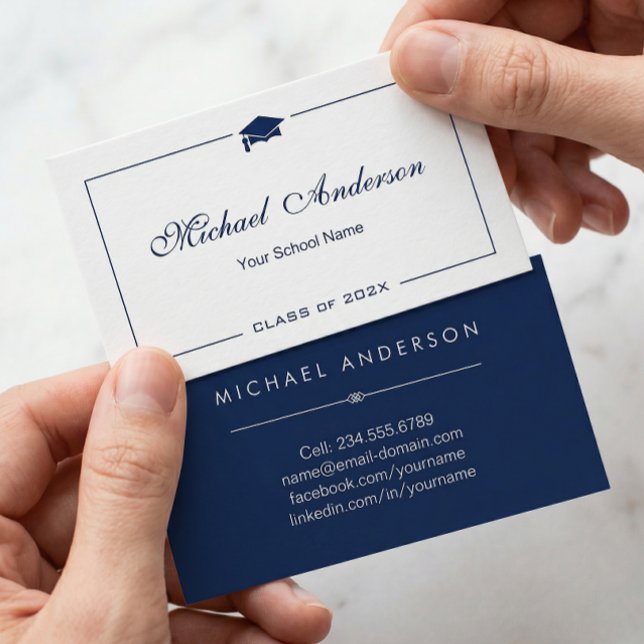 Einfache Namenskarte für den schwarzen und weißen  (Von Creator hochgeladen)