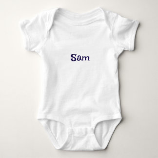 Einfache Navy Personalisierte Name Baby Strampler