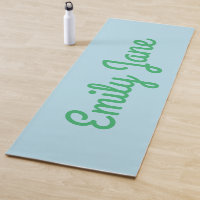 Einfache Niedlich Blue Green Script Personalisiert