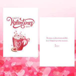 Einfache Niedlich Happy Galentine's Day Girly Card