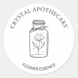 Einfache Niedliche Apotheke Blume Essence Runder Aufkleber