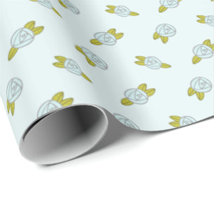 Einfache Niedliche Blumenmuster-Rose Geschenkpapier