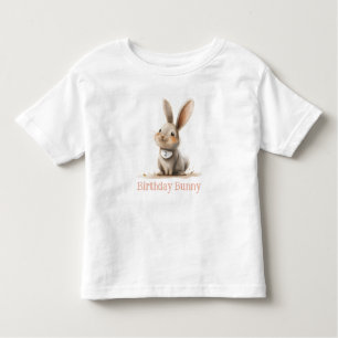 Einfache Niedliche Bunny Birthday Kid Kleinkind T-shirt