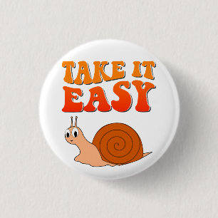Einfache Niedliche Cartoon Schnecke Groovittext Button