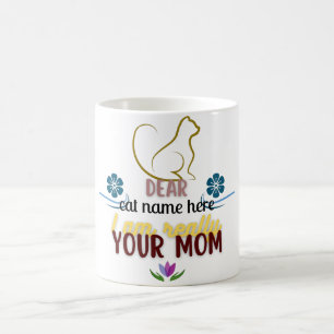 Einfache Niedliche Cat Mama Mütter Tagesgeschenk Kaffeetasse