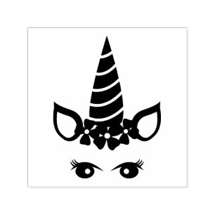 Einfache Niedliche Einhorn-Silhouette Permastempel