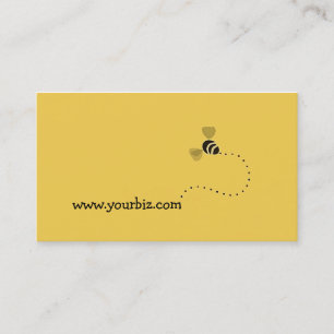 Einfache niedliche Geschäfts-Bienen-grafischer Visitenkarte