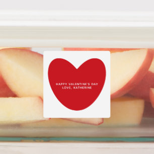 Einfache niedliche Herzfrequenz - Valentinstag Etiketten