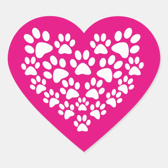 Einfache Niedliche Herzklammer drucken Herz-Aufkleber (Vorderseite)