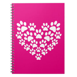Einfache Niedliche Herzklammer drucken Notizblock