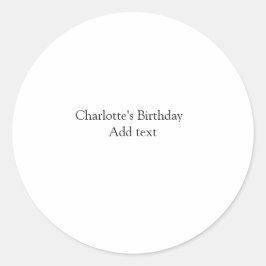 Einfache niedliche Kleinkinder mit minimaler Kinde Runder Aufkleber