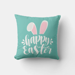 Einfache Niedliche Ohren glücklich Ostern Dekoki Kissen