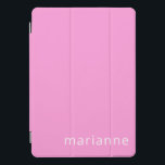 Einfache Niedliche Rosa Solid Color Personalisiert iPad Pro Cover<br><div class="desc">Einfache Niedliche rosa,  Personalisierte Farbe iPad Pro Abdeckung</div>