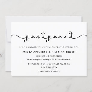 Einfache niedliche Schriftart verschoben Ankündigu Einladung