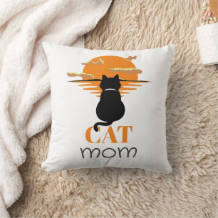 Einfache Niedliche Script-Begleiter Cat-Mama Kissen