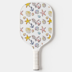 Einfache Niedliche Strandgestaltung Pickleball Schläger