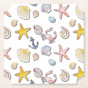 Einfache Niedliche Strandgestaltung Untersetzer