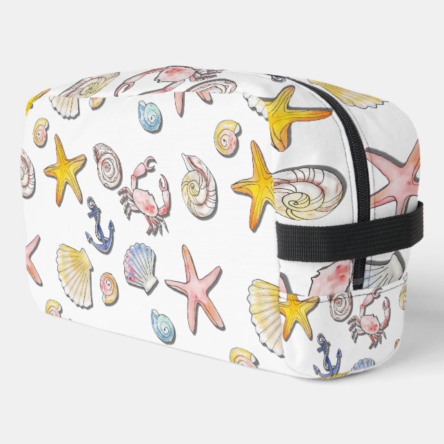 Einfache Niedliche Strandgestaltung Waschbeutel (Linke Seite)